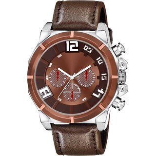 HRV Men's Round Dial Silver Strap Analog Watch