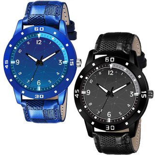 HRV Men's Round Dial Multi Strap Analog Watch