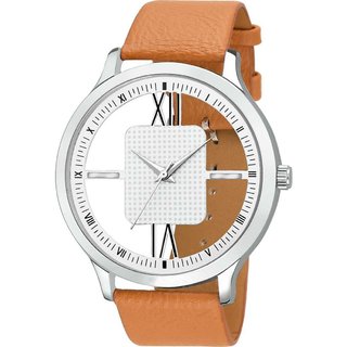 HRV Men's Round Dial Silver Strap Analog Watch