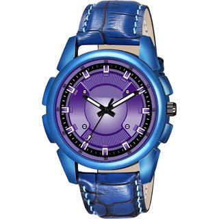 HRV Men's Round Dial Blue Strap Analog Watch