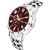 HRV Men's Round Dial Silver Strap Analog Watch