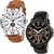 HRV Men's Round Dial Multi Strap Analog Watch