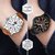 HRV Men's Round Dial Multi Strap Analog Watch
