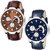 HRV Men's Round Dial Multi Strap Analog Watch