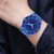 HRV Men's Round Dial Blue Strap Analog Watch