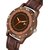 HRV Men's Round Dial Brown Strap Analog Watch
