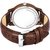 HRV Men's Round Dial Brown Strap Analog Watch