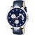 HRV Men's Round Dial Blue Strap Analog Watch