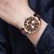 HRV Men's Round Dial Brown Strap Analog Watch