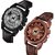 HRV Men's Round Dial Multi Strap Analog Watch