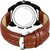 HRV Men's Round Dial Brown Strap Analog Watch
