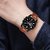 HRV Men's Round Dial Brown Strap Analog Watch