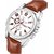 HRV Men's Round Dial Brown Strap Analog Watch