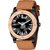 HRV Men's Round Dial Black Strap Analog Watch