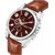 HRV Men's Round Dial Brown Strap Analog Watch