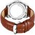 HRV Men's Round Dial Brown Strap Analog Watch