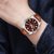 HRV Men's Round Dial Brown Strap Analog Watch