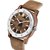HRV Men's Round Dial Brown Strap Analog Watch