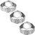 HRV Men's Round Dial Silver Strap Analog Watch