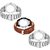 HRV Men's Round Dial Multi Strap Analog Watch
