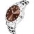 HRV Men's Round Dial Silver Strap Analog Watch