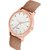 HRV Men's Round Dial Rose Gold Strap Analog Watch
