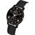 HRV Men's Round Dial Black Strap Analog Watch