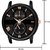 HRV Men's Round Dial Black Strap Analog Watch