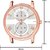 HRV Men's Round Dial Rose Gold Strap Analog Watch
