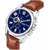 HRV Men's Round Dial Brown Strap Analog Watch