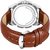 HRV Men's Round Dial Brown Strap Analog Watch