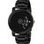 HRV Men's Round Dial Black Strap Analog Watch