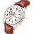 HRV Men's Round Dial Brown Strap Analog Watch