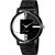 HRV Men's Round Dial Black Strap Analog Watch