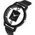 HRV Men's Round Dial Black Strap Analog Watch