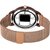 HRV Men's Round Dial Rose Gold Strap Analog Watch