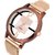 HRV Men's Round Dial Rose Gold Strap Analog Watch
