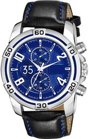 HRV Men's Round Dial Silver Strap Analog Watch
