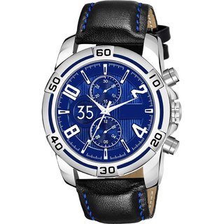 HRV Men's Round Dial Silver Strap Analog Watch