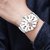 HRV Men's Round Dial Silver Strap Analog Watch