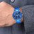 HRV Men Blue Round Dial Strap Analog Watch