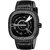 HRV Men's Round Dial Black Strap Analog Watch