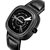 HRV Men's Round Dial Black Strap Analog Watch