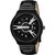 HRV Men's Round Dial Black Strap Analog Watch