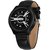 HRV Men's Round Dial Black Strap Analog Watch