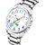 HRV Men's Round Dial Silver Strap Analog Watch