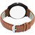 HRV Men's Round Dial Black Strap Analog Watch