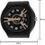 HRV Men's Round Dial Black Strap Analog Watch