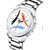 HRV Men's Round Dial Silver Strap Analog Watch