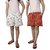 Ukal Combo (Pack of 2) Female Printed Cotton Comfortable Shorts for Women and Girls (Multi Color, Random Design)